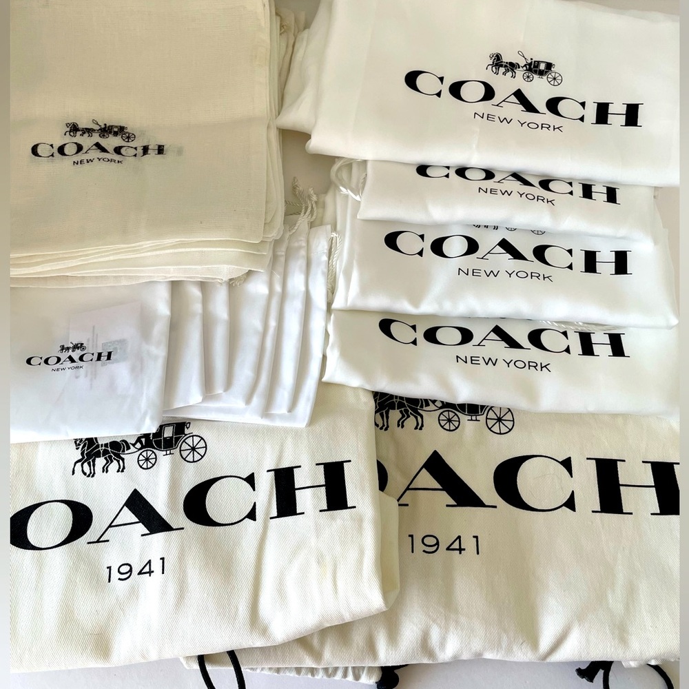 NEW Coach Drawstring Dust Bag 8” x 8” (Free when purchasing any Coach items)